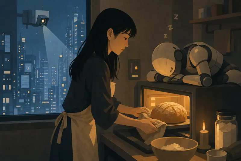 Cover illustration for The Smell of Real Bread, A2 Spanish story