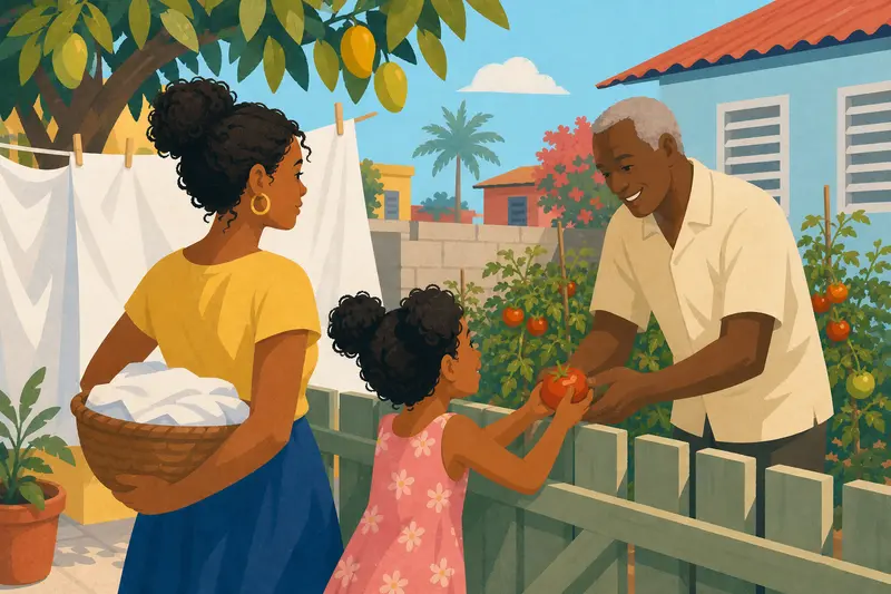Cover illustration for Bread on Sunday, A0 Spanish story