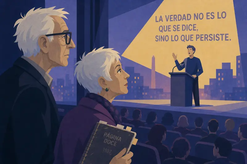 Cover illustration for Page Twelve, B1 Spanish story