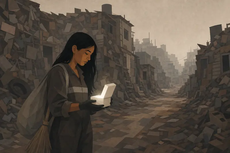 Cover illustration for Nothing White, A1 Spanish story