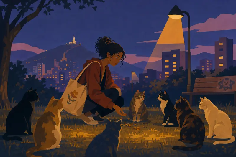 Cover illustration for The Council of Strays, B2 Spanish story
