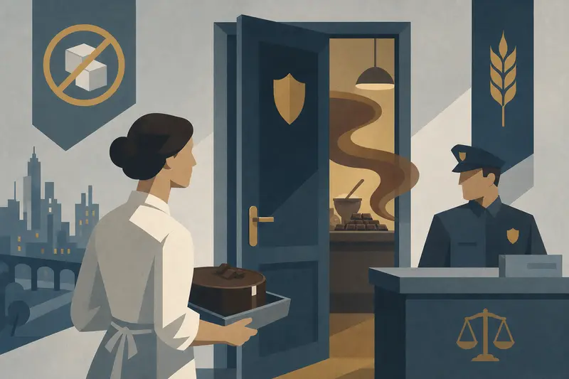Cover illustration for Forbidden Chocolate, A1 Spanish story