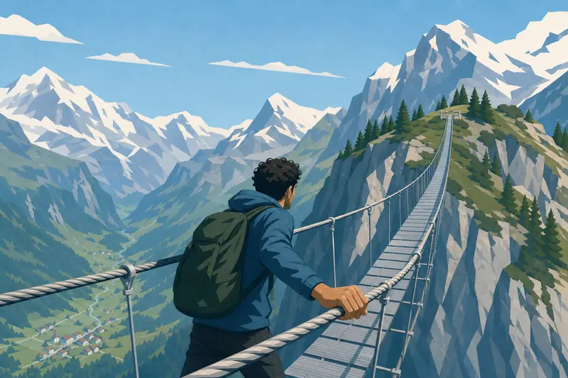 Cover illustration for The Only Way Out Is Forward, B1 Spanish story