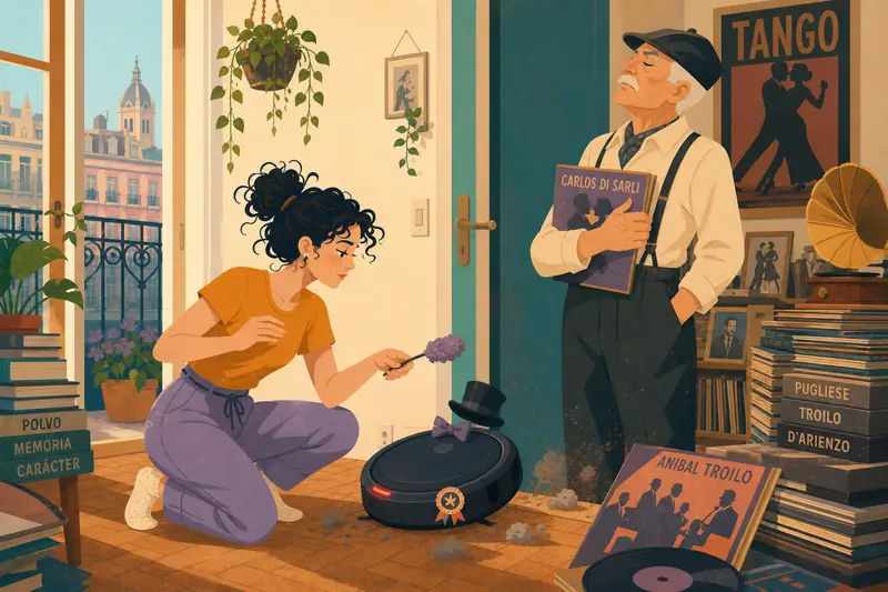 Cover illustration for A Very Good Year for Dust, B2 Spanish story