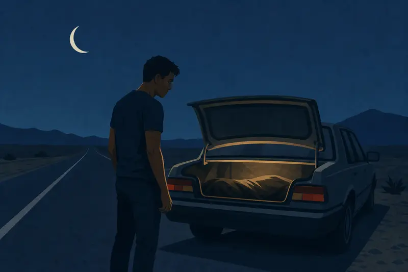 Cover illustration for Someone Knows Your Name, A1 Spanish story