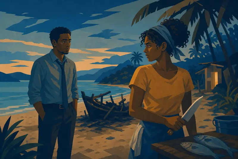 Cover illustration for Ashes at the Waterline, C2 Spanish story