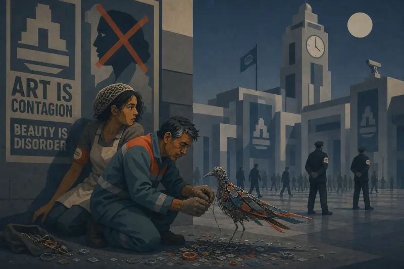 Cover illustration for The Contagion of Beauty, B2 Spanish story