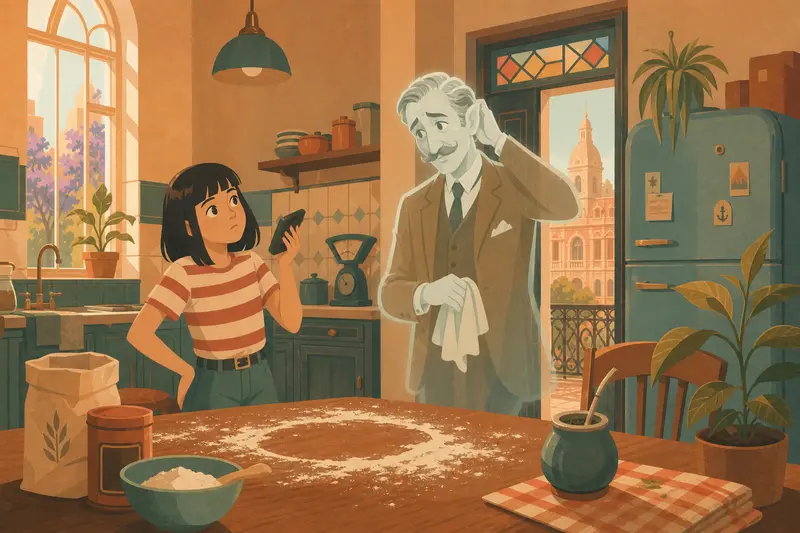 Cover illustration for Detective's Word, A2 Spanish story
