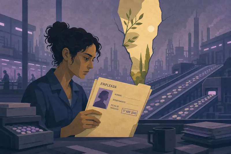 Cover illustration for A Crack in the Light, B1 Spanish story