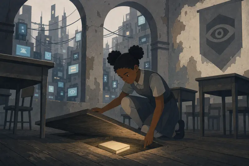 Cover illustration for Words the Screens Can't See, A1 Spanish story