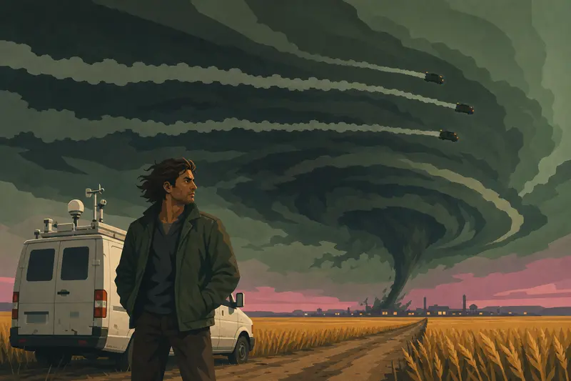 Cover illustration for The Storm Herders, C1 Spanish story