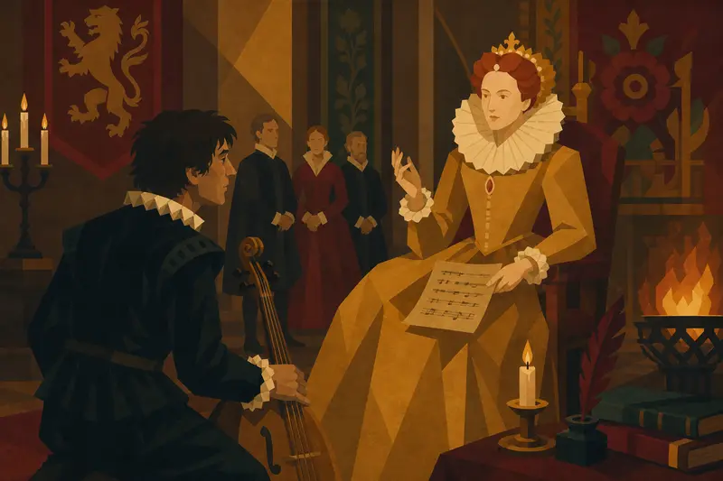 Cover illustration for What the Queen Heard, C2 Spanish story