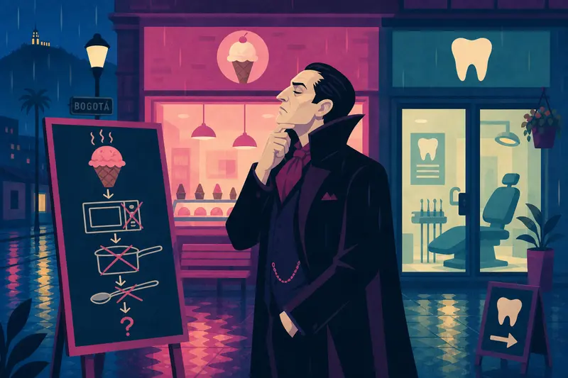 Cover illustration for Operation Hot Ice Cream, A2 Spanish story