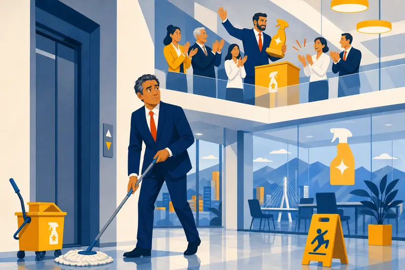 Cover illustration for Dust and Applause, B1 Spanish story