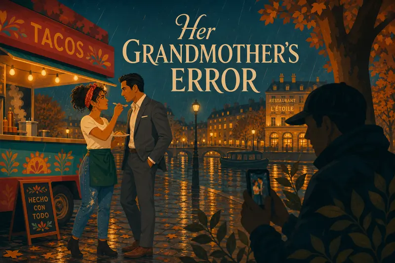 Cover illustration for Her Grandmother's Error, B2 Spanish story
