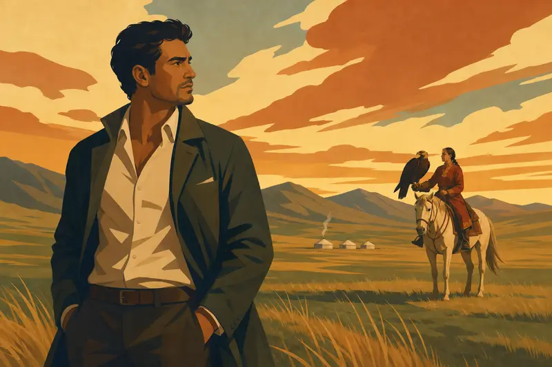 Cover illustration for The Weight of an Eagle, C1 Spanish story
