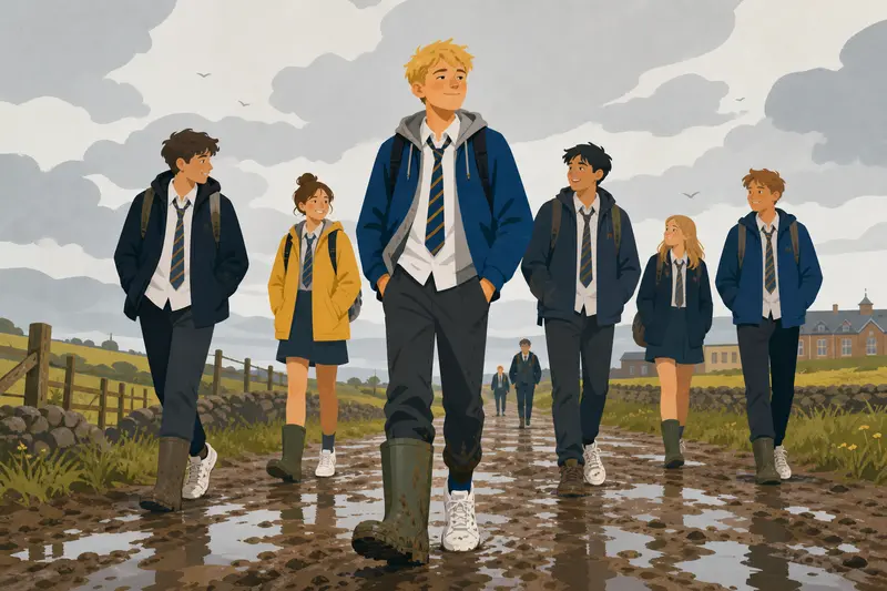 Cover illustration for The Boy With Two Different Shoes, A2 Spanish story