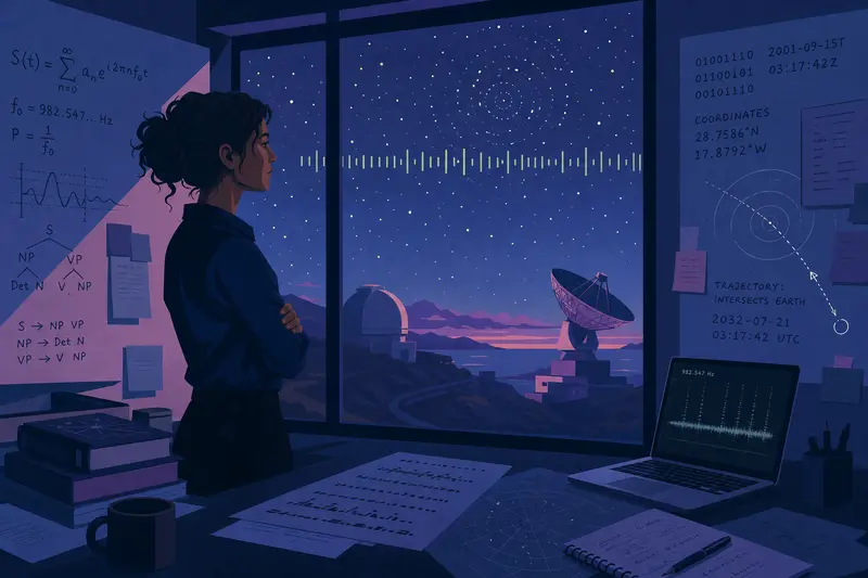 Cover illustration for The Last Frequency, C1 Spanish story