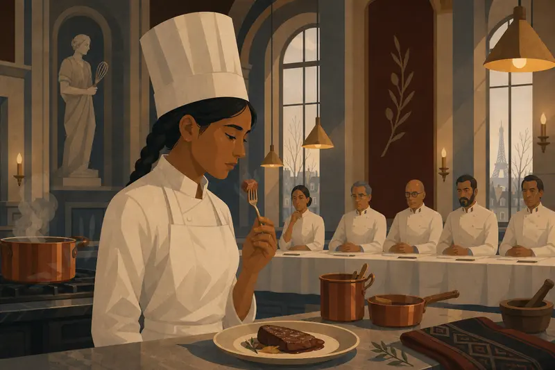 Cover illustration for The Taste of Ashes and Salt, B2 Spanish story