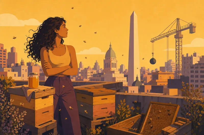 Cover illustration for Almost Empty, Almost Enough, B2 Spanish story