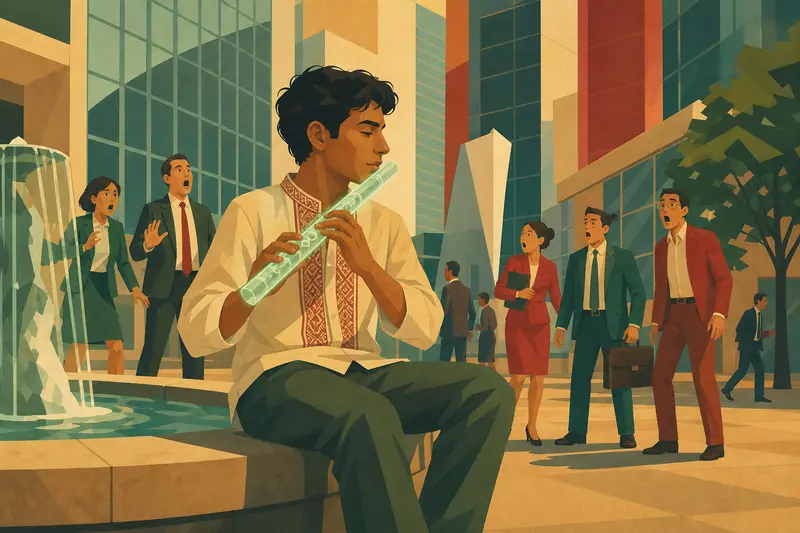 Cover illustration for Seven Minutes of Truth, B2 Spanish story
