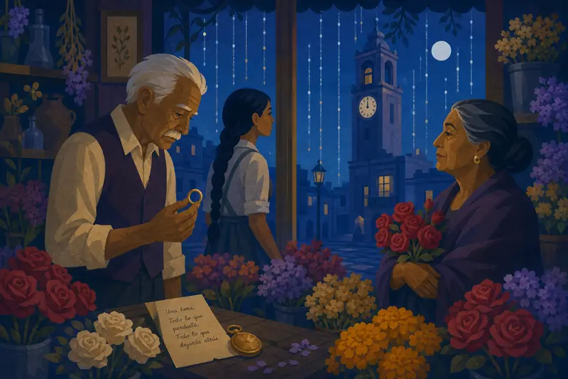 Cover illustration for The Ring He Never Gave, B1 Spanish story