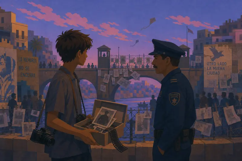 Cover illustration for Developed at Dawn, B2 Spanish story