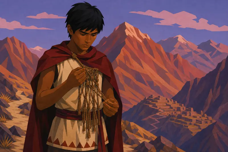 Cover illustration for The Knots That Bind, C1 Spanish story