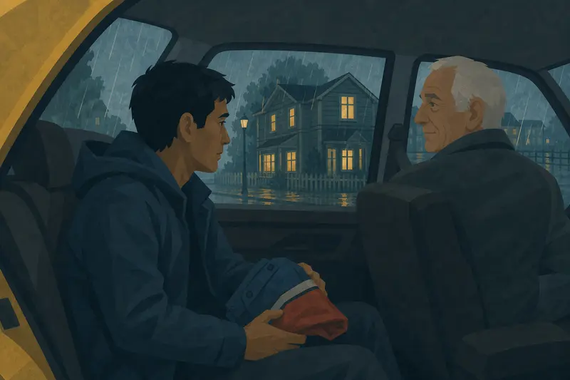Cover illustration for The Man in the Photo, A0 Spanish story