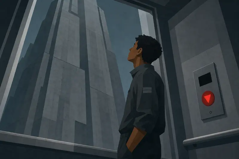Cover illustration for The Red Button, A1 Spanish story