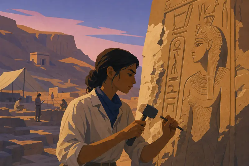 Cover illustration for The Cartouche, C1 Spanish story