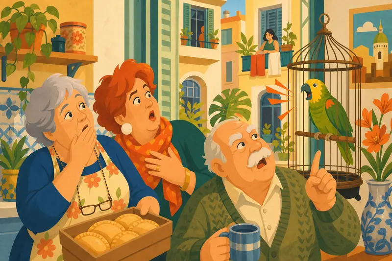 Cover illustration for Empanadas from a Box, A1 Spanish story