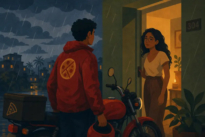 Cover illustration for Candles and Gray Clouds, A1 Spanish story