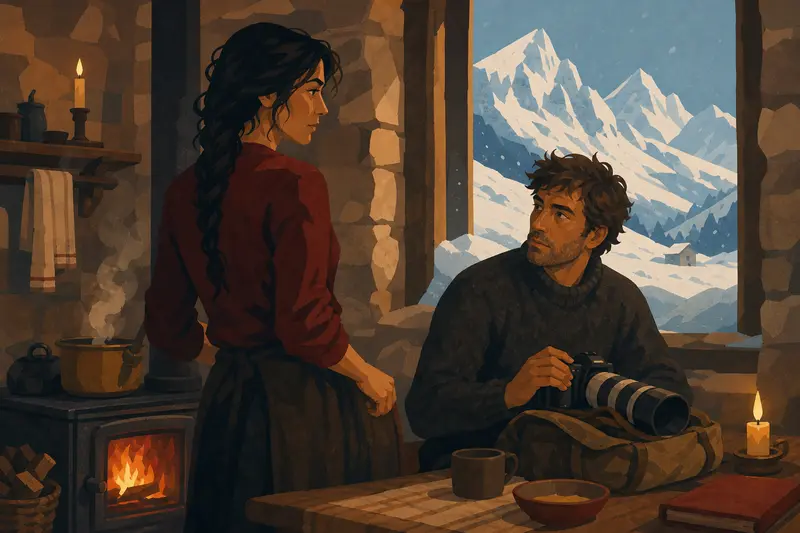 Cover illustration for The Man Who Dropped the Camera, B2 Spanish story