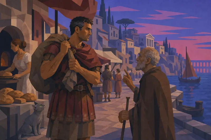 Cover illustration for The Street by the Water, A0 Spanish story