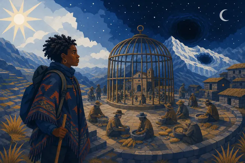 Cover illustration for The Country Behind Sleep, C2 Spanish story
