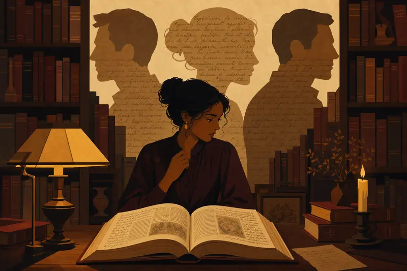 Cover illustration for The Confession That Reads You Back, C1 Spanish story