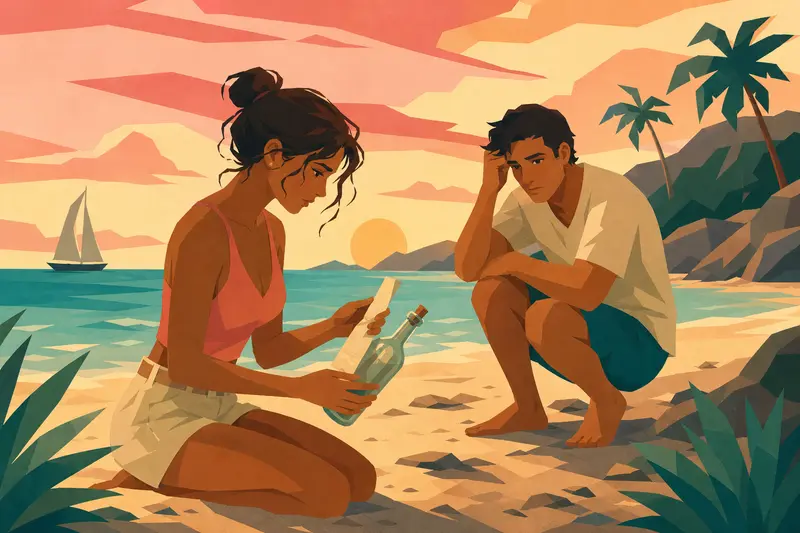 Cover illustration for Twenty Years at Sea, A1 Spanish story