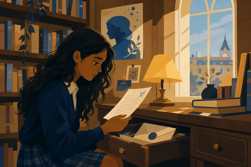 Cover illustration for Letters From Elena, A2 Spanish story