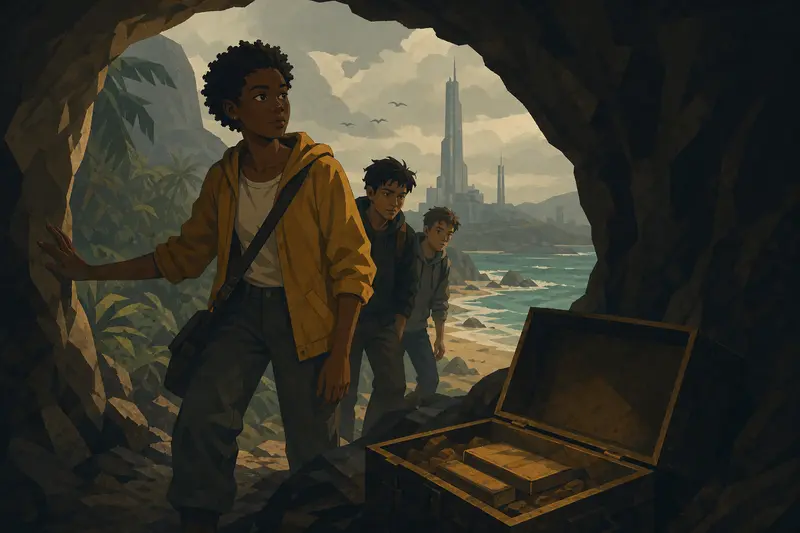 Cover illustration for The Last Pages, A2 Spanish story