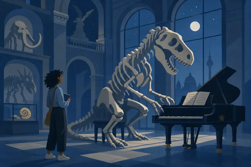 Cover illustration for Bones and Keys, A2 Spanish story