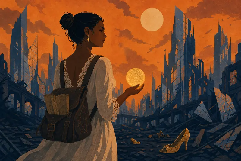 Cover illustration for The Cartographer of What Comes Next, C1 Spanish story