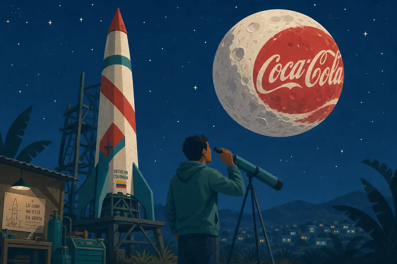 Cover illustration for Fourteen People and a Can of Paint, B1 Spanish story
