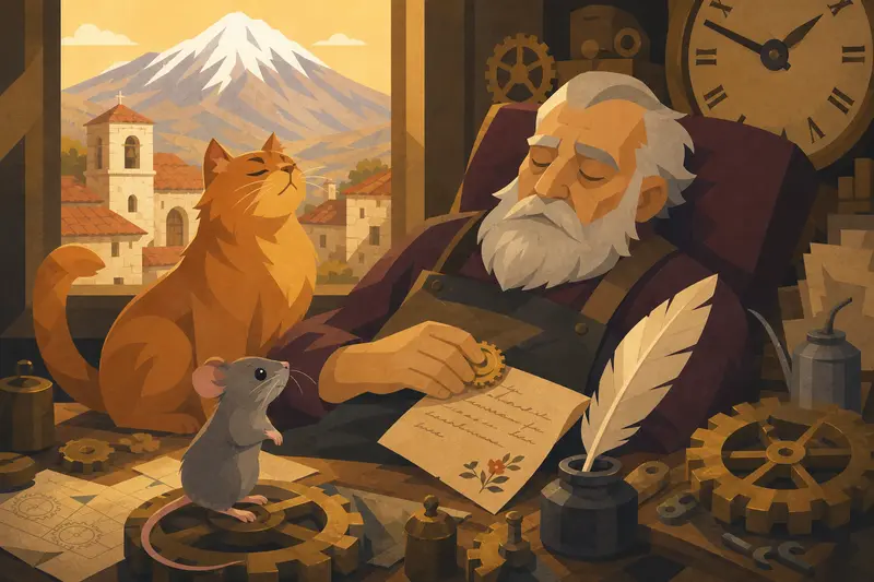 Cover illustration for The Unfinished Letter, A2 Spanish story
