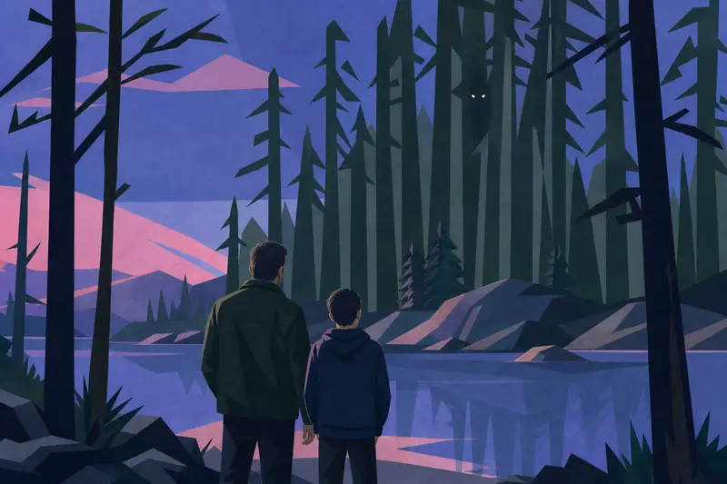 Cover illustration for The Trees That Don't Move, B2 Spanish story