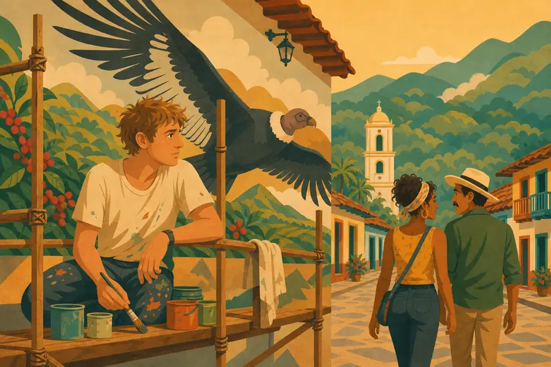 Cover illustration for The Wrong Condor, B2 Spanish story