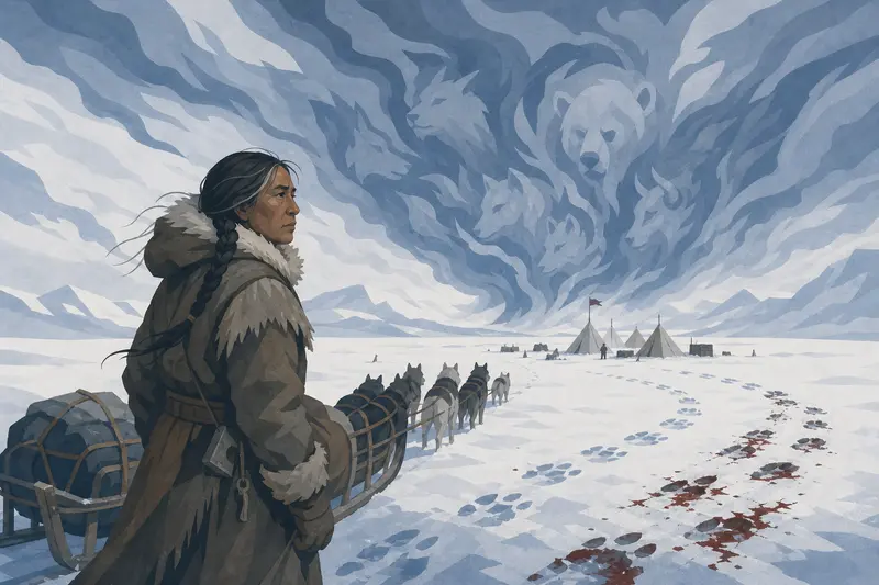 Cover illustration for The Snow Keeps Count, C2 Spanish story