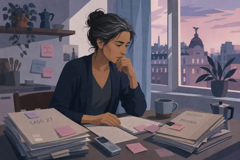 Cover illustration for What the Dictaphone Remembers, C1 Spanish story