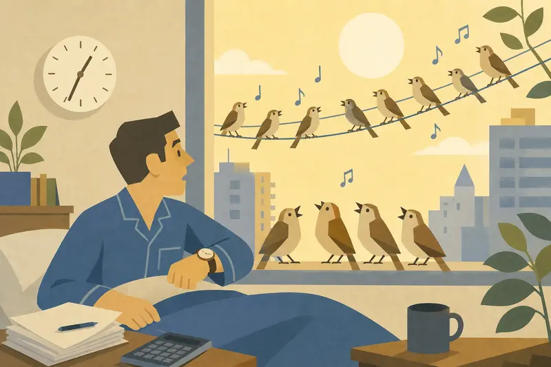 Cover illustration for The Birds That Learned to Count, B2 Spanish story