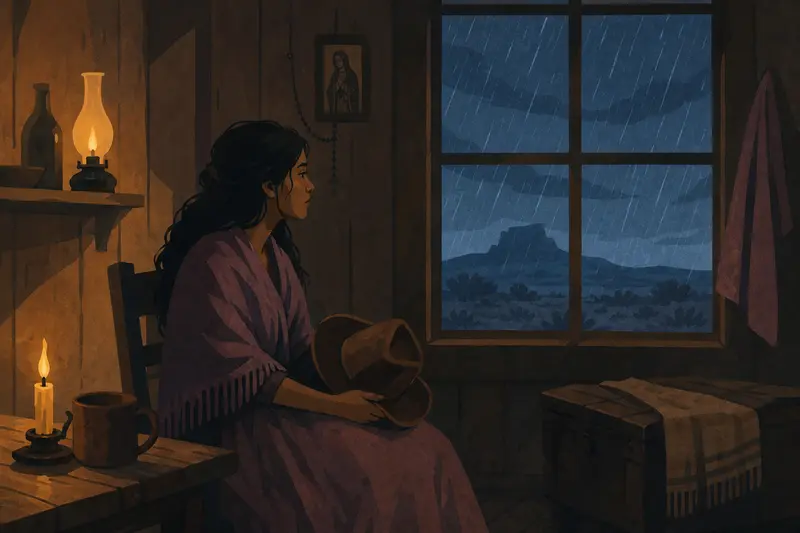 Cover illustration for The Long Night, A0 Spanish story